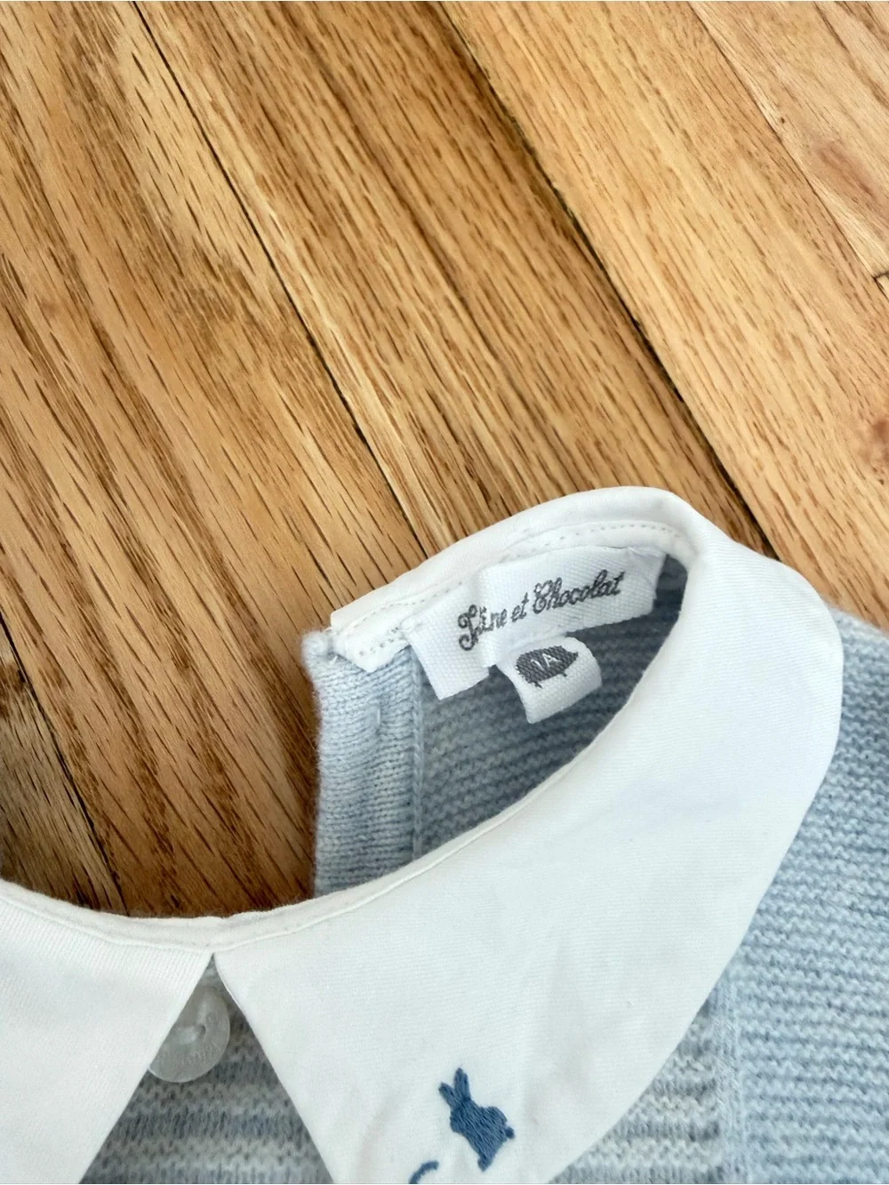 NWOT Tartine et Chocolat Light Blue cashmer One-Piece